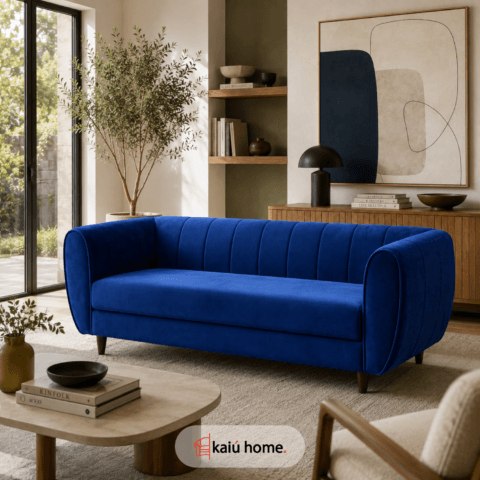 Sofa Paris 4 Puestos Tela Velvet