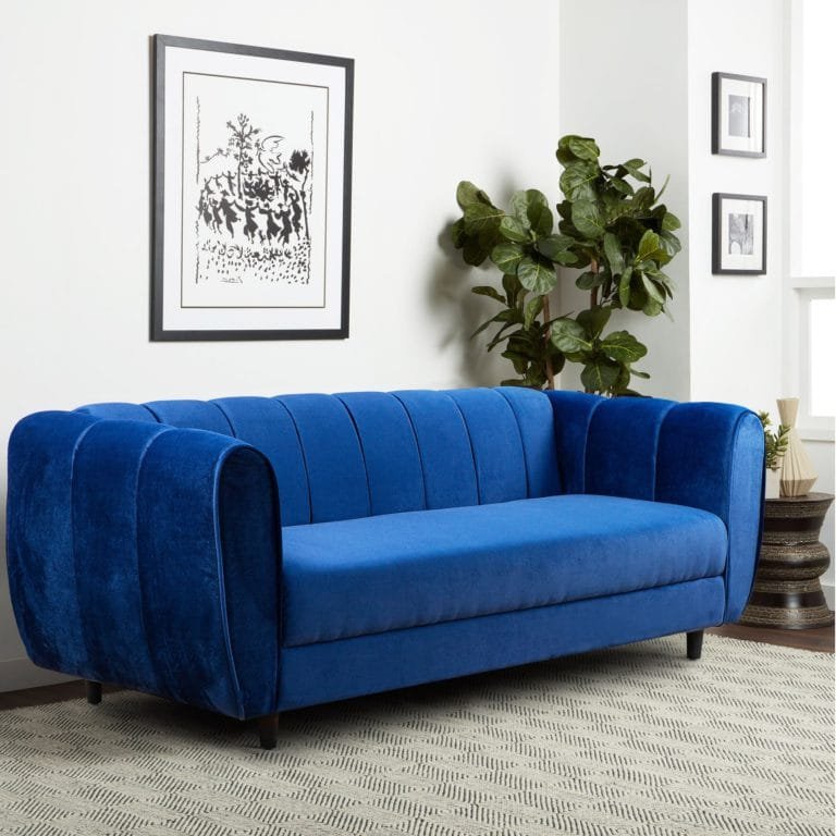 Sofa Paris 4 Puestos Tela Velvet Muebles Kaiú Home