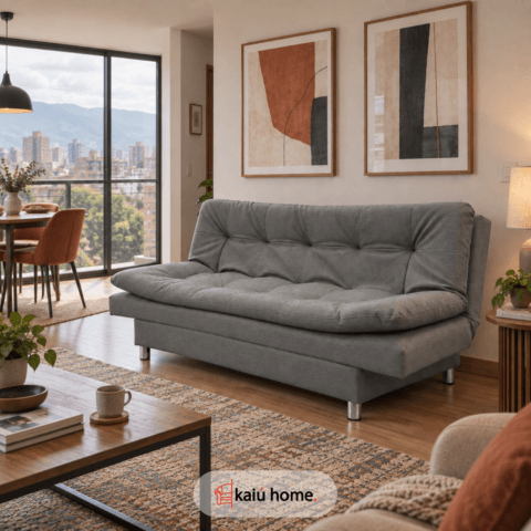 Sofa Cama Piero Anti Rasguños Gris