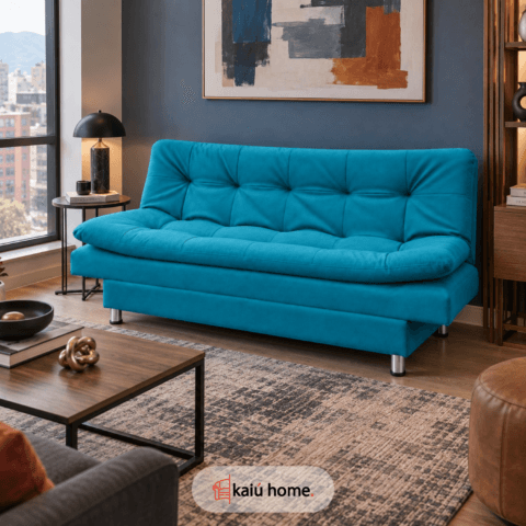 Sofa Cama Piero Anti Rasguños Turquesa