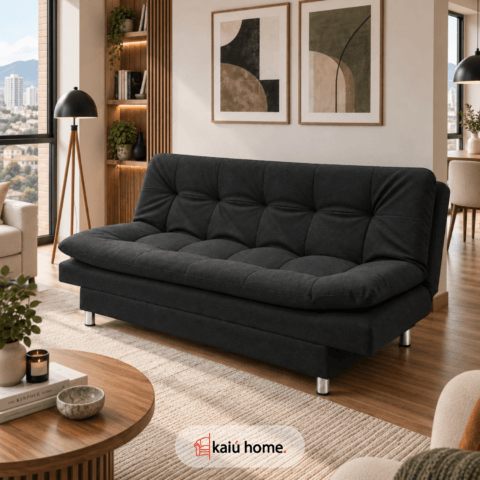 Sofa Cama Piero Anti Rasguños Negro