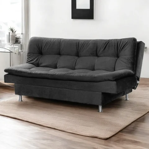Sofa Cama Plus Tela Extra Suave Gris