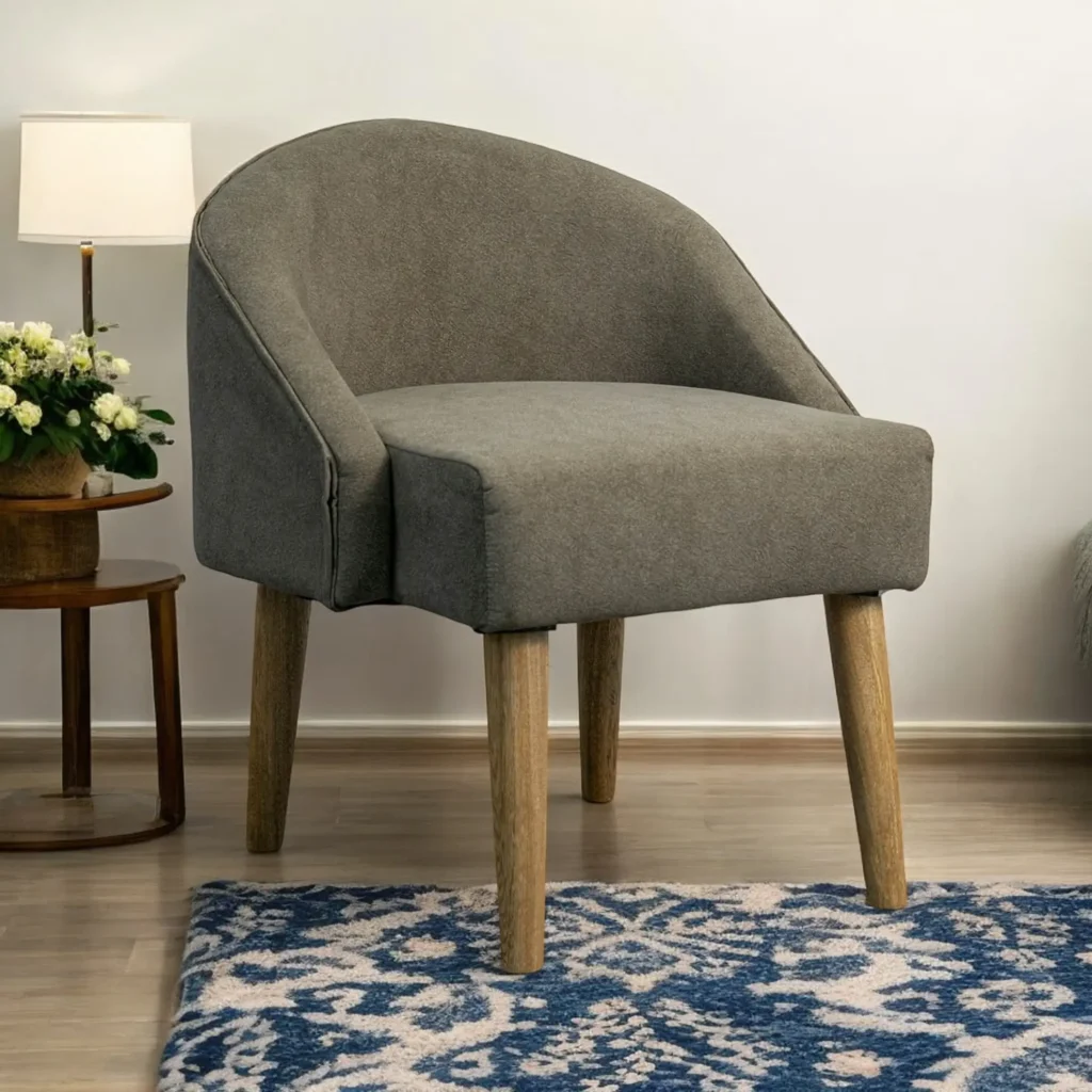 Poltrona Apolo Taupe Tela Suave