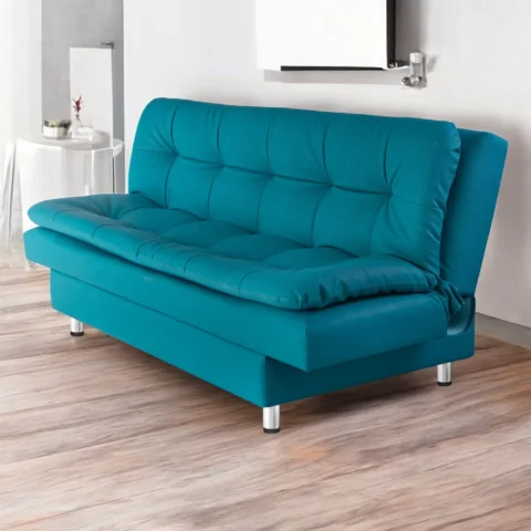Sofa Cama Piero Anti Rasguños Turquesa
