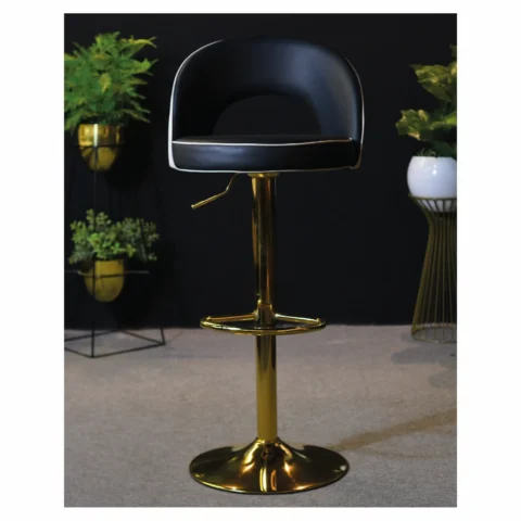Silla Bar Milano Cuero Sintetico Negro