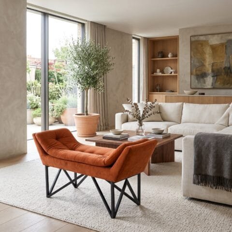 Puff Magnus Cobre Extra Suave en Acero