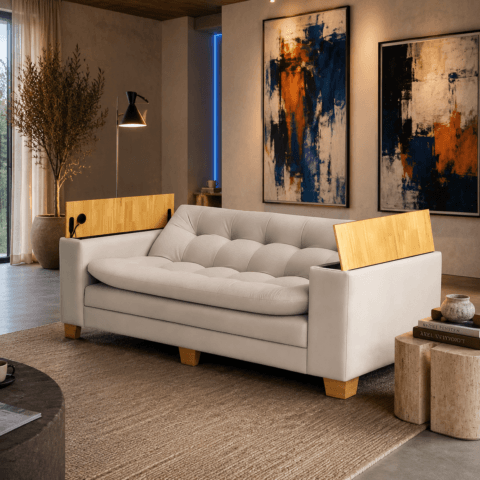Sofá Cama Duo Box + Cargador Inalambrico