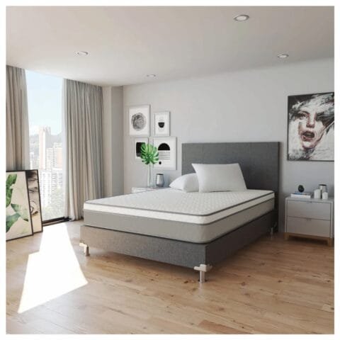 Combo Grey Base+Colchon+Cabecero