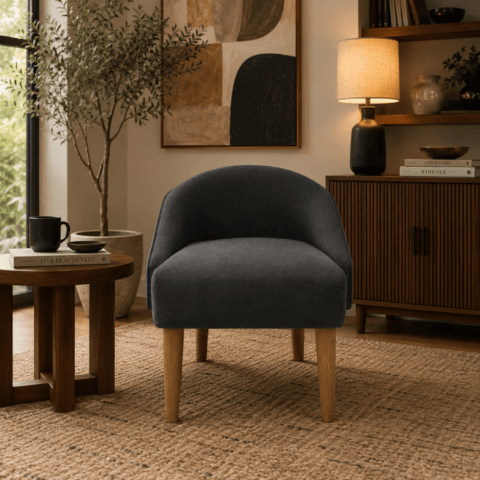 Poltrona Apolo Gris Oscuro Suave
