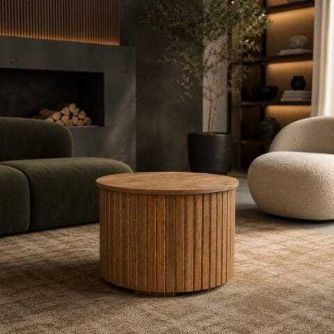 Mesa de Centro Moderna en Roble
