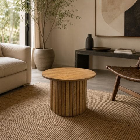 Mesa de Centro Moderna en Roble