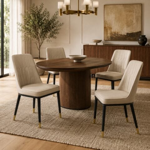 Sillas de Comedor Riu Beige